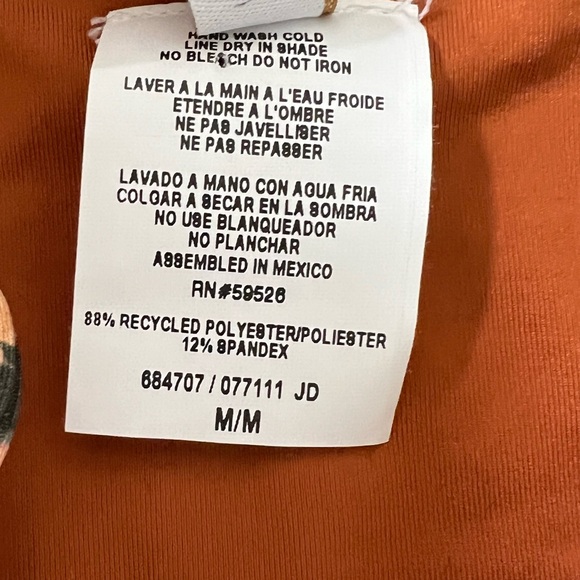 BECCA tiger print hipster bikini bottom with lace up tassel tie details size M - Picture 7 of 7